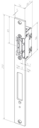Effeff 118.53 ProFix® 2 Elektrische inbouw deuropener type 118 | spanningsloos vergrendeld | met diode | 10-24V=~ | (11-13V 100% ED) | DIN links en DIN rechts. - 10028937