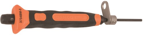 Bahco Doorslag | met veiligheidsring | met tweecomponentengreep | cilindervormig | lengte 155 mm | 2 mm - TAH3734BM-2