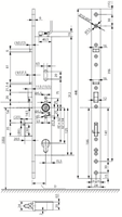 ASSA ABLOY 809NE Veiligheidspaniekdeurslot | enkelzijdig krukgestuurd | zelfvergrendelend | SKG** | DM80mm | PC92mm | voorplaat staal verchoomd 24x446x6mm | DR 1/2/3/4. - A000191890-2