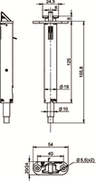ASSA ABLOY N5110 Bovenvergrendeling klapschoot 20 mm | 54 x 20 mm - 10049703-2