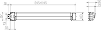 JPM FL-CO-00 JPM Paniekbalk Fluid - Contact | type: C | 1 punt: | kleur: aluminium | lengte: 835 mm. | Type balk: C - A000320084-2