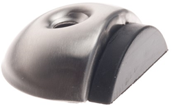 ASSA ABLOY  RVS deurstopper | halfmaan vloerdeurstop | ø56 x 48 x 18mm | rubber 8mm | lengte: 48 mm - P000238189-001-001