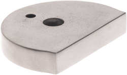 ASSA ABLOY RVS deurstopper | opvulplaat ø56x41x10mm voor halve maan vloerdeurstop | hoogte: 10 mm - P000238190-001-001