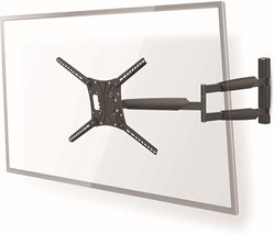 Nedis Draai- en kantelbare TV-muurbeugel | 13-86 inch | Tot 60 kg | Muurafstand 70-1020 mm | Zwart - TVWM1790BK
