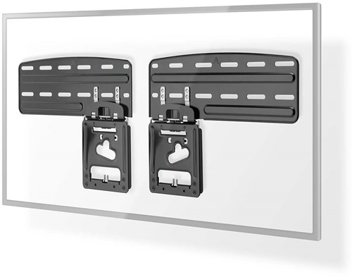 Nedis Vaste TV-Muurbeugel | 43 - 85 " | Maximaal schermgewicht: 60 kg | Minimale muurafstand: 7.50 mm | Staal | Zwart - TVWM5065BK