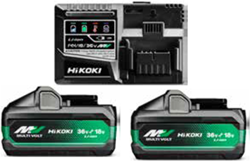 Hikoki UC18YSL3WJZ Boosterpack Multi-Volt - 2 X 8Ah 18V / 4Ah 36V + Snellader UC18YSL3 - UC18YSL3WJZ