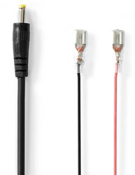 Nedis Stroomkabel | DC Female | Open | Recht | Recht | Vernikkeld | 2.00 m | Rond | PVC | Zwart | Gift Box - WCPC206BK