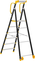 W.steps Enkele trap 200P met leuning - 6 treden (1450 mm) - WI882006-2