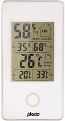 Alecto Digitale binnenthermometer wit - WS-75