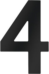 Metafranc Huisnummer 4 120Mm Zwart - WU0424637