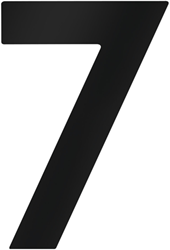 Metafranc Huisnummer 7 120Mm Zwart - WU0424667