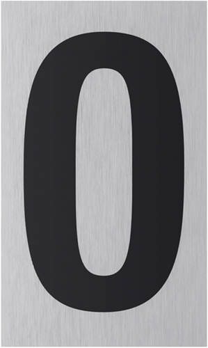 Metafranc Cijfer 0 Alu - WU0507390
