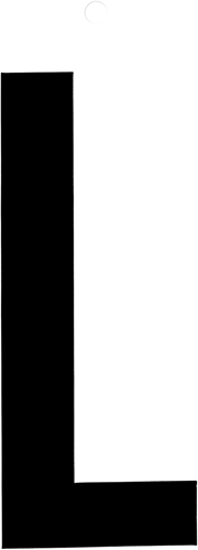 Metafranc plakletter 100mm zwart l - wu0510220 afbeelding
