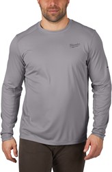 Milwaukee WWLSG-XL | Warm weather long sleeve shirt grijs - 4933478191 - 4933478191