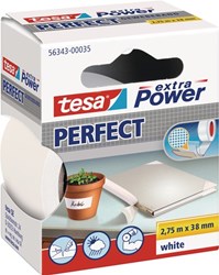 Tesa Weefseltape | wit | lengte 2,75 m | breedte 38 mm wiel | 6 stuks - 56343-00035-03 56343-00035-03