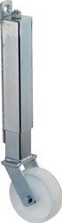 BS Rollen Poortrol | wiel-d. 100 mm draagvermogen 70 kg | met schroefplaat | kunststof | 1 stuk - E30.101 E30.101