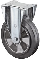 BS Rollen Bokwiel voor zware lasten | wiel-d. 100 mm draagvermogen 150 kg | rubber | 138 mm 110 mm | 1 stuk - N110.B80.101 N110.B80.101