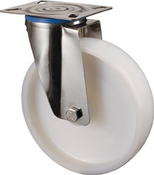 BS Rollen Zwenkwiel | wiel-d. 80 mm draagvermogen 100 kg | kunststof | plaat L95xB80 mm | 1 stuk - H100.A90.080 H100.A90.080