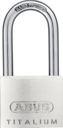 ABUS Cilinderhangslot | breedte slotlichaam 40 mm | Titalium gelijksluitend 6411 | 1 stuk - 54579 54579