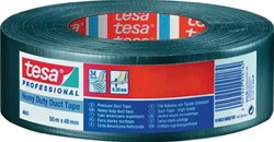 Tesa Weefseltape | zilver | lengte 50 m | breedte 48 mm wiel | 1 stuk - 04663-00007-02
