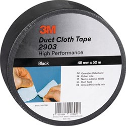 3M Weefseltape | zwart | lengte 50 m | breedte 48 mm wiel | 24 stuks - 7100098695 7100098695