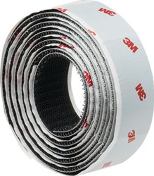 3M Klittenband | zwart | lengte 1,25 m | breedte 25 mm blister | 4 stuks - 7100123266 7100123266