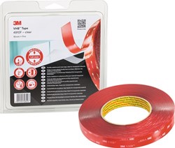 3M Montageband | transparant | lengte 11 m | breedte 19 mm wiel | 1 stuk - 7100123355 7100123355