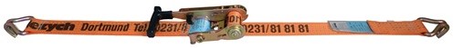 Dolezych Sjorband | lengte 8 m | breedte 50 mm | snelspanratel + punthaak | LC omdr. 5000 daN | 1 stuk - 26535534-8 26535534-8