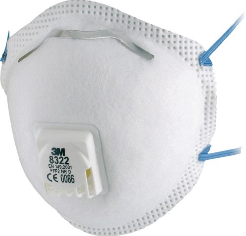 3M Stofmasker | FFP2 / V NR D | met uitademventiel | 10 stuks - 7100010817 7100010817