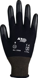 Asatex Handschoen | maat 7 zwart | polyamide m. Soft-polyurethaan | polyamide m. Soft-polyurethaan | 12 paar - 3709/7 3709/7