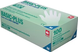 Ampri Wegwerphandschoen | maat L lichtbeige | latex | EN 455 PSA-categorie I | 100 stuks - 01039-L - 01039-L