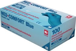 Ampri Wegwerphandschoen | maat XL blauw | nitril | EN 374, EN 455 PSA-categorie III | 100 stuks - 01192-XL - 01192-XL