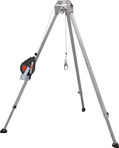 MAS Driepoot met valbeveiligingsbalancer | EN 795b PSA-categorie III | 19,0 kg | aluminium | 1 stuk - 51115 51115