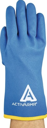 Ansell Koudebestendige handschoen | maat 10 blauw | EN 388, EN 511 PSA-categorie II | acryl met vinylschuimcoating | 6 paar - 97-681-10 97-681-10