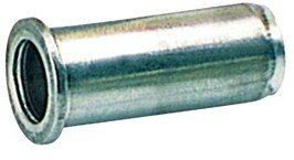 Gesipa Blindklinkmoer | klinknagelschacht d x l 11 x 17 mm M8 | aluminium standaard (vlakronde kop) | 100 stuks - 1433682 1433682
