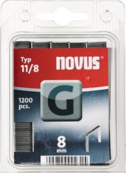 Novus Vlakdraad nieten G 11/8mm | 1200 stuks - 042-0385 042-0385