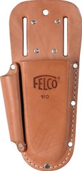 Felco Leren etui | geschikt voor alle Felco-snoeischaren | met lus en klemmen met extra tasje | 1 stuk - Felco 910+