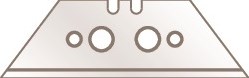 Martor Trapeziummes | L60xB19xS0,63mm | met perforatie | 10 stuks / dispenser - 199.70 199.70