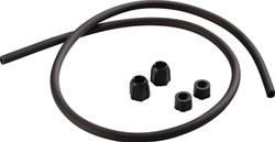 Mesto Reserve-binnenband | d. 8, PVC met 2 wartelmoeren | lengte 1,3 m | zwart | 1 stuk - 6.303 - 6.303