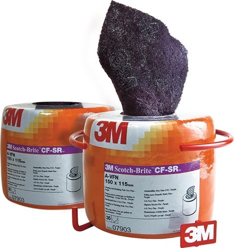 3M Handpad | L115xB150 mm | very fine | paars | 1 stuk - 7100182457 7100182457