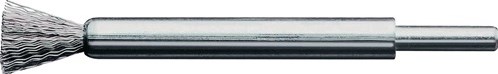 Lessmann penseelborstel | d. 12 mm schacht 6 mm draaddikte 0,3 mm | staal | 15.000 omw/min | 1 stuk - 458161 458161