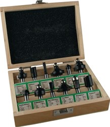 Fisch-Tools Freesset | hardmetaal schacht-d. 8 mm | 12-delig | 1 stuk - 973CT12A05 - 973CT12A05