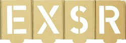 Kukko Schrijfsjablonen-set | letters A-Z | letterhoogte 300 mm | speciaal plaatstaal | 1 stuk - 327-300-B 327-300-B