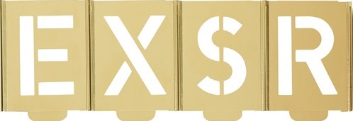 Kukko Schrijfsjablonen-set | letters A-Z | letterhoogte 300 mm | speciaal plaatstaal | 1 stuk - 327-300-B 327-300-B