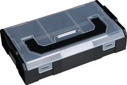 L-BOXX Assortimentskist | B258,5xDxH64 mm | 6 vakken | transparant zwart/antraciet | 1 stuk - 6100000324