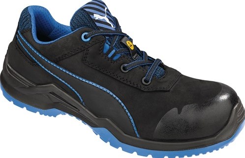 Puma Veiligheidsschoen | maat 46 zwart/blauw | S3 ESD SRC EN ISO 20345 | nubuckleer | 1 stuk - 64.422.0-46 64.422.0-46