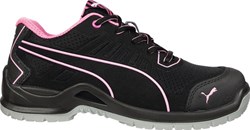 Puma Dames-veiligheidsschoen | maat 36 zwart/roze | S1P SRC ESD EN ISO 20345 | microvezel/mesh | 1 stuk - 64.411.0-36 64.411.0-36