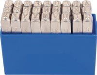 Kukko Slagletterset | 27-delig hoofdletters A-Z | letterhoogte 3 mm in kunststofbox | 1 stuk - 331-003 331-003