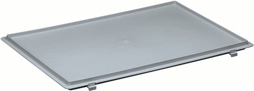 Lockweiler Scharnierdeksel | polypropyleen L600xB400mm | grijs voor transport-stapelkratten | 1 stuk - NBC64-139901620118822 NBC64-139901620118822