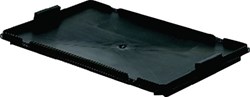 LA-KA-PE Deksel | L600xB400mm zwart | PP | passend voor draaistapelbak | 1 stuk - LB60/40D LB60/40D